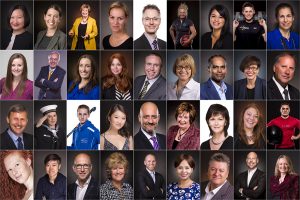 COllage of professional business portraits by Firefly Photography